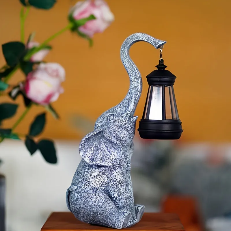 Elephant Garden Light - Outdoor Decorative Solar Lantern for Home & Patio