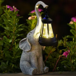 Elephant Garden Light - Outdoor Decorative Solar Lantern for Home & Patio