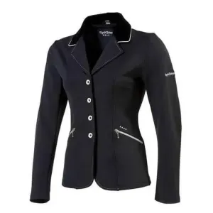 Equi Theme Softshell Show Jackets Adults Black with White