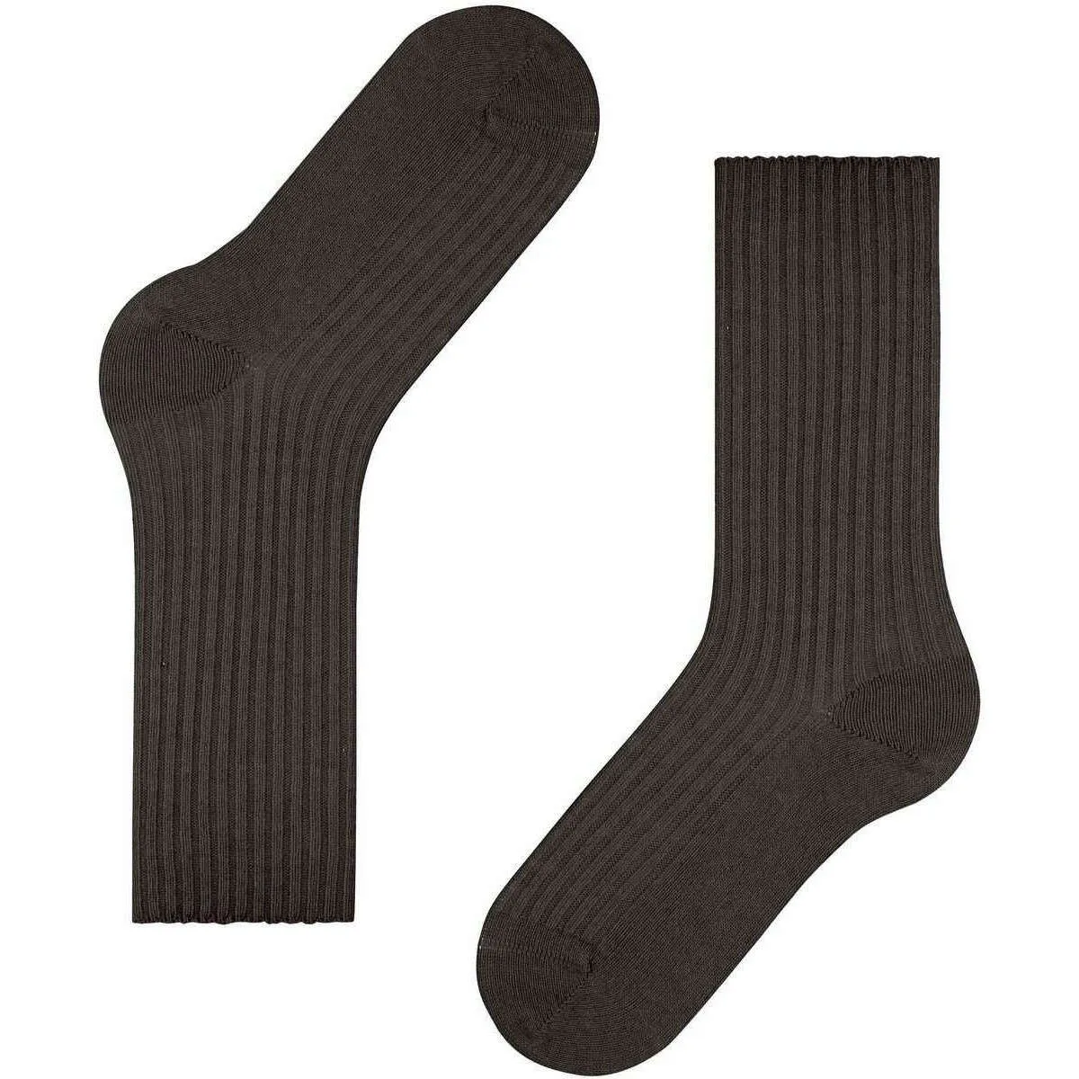 Falke Cosy Wool Boot Socks - Dark Brown
