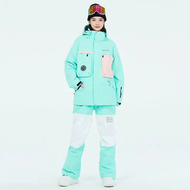 Female Outdoor Ski & Snowboard Jacket & Overalls