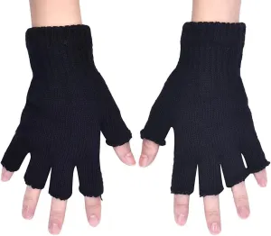 Fingerless Gloves for Women Wool Fingerless Gloves Warm Cold Weather Winter Glove Long Fingerless Gloves Comfortable Thermal Elastic Stretch Texting Glove for Traveling, Cycling, Running