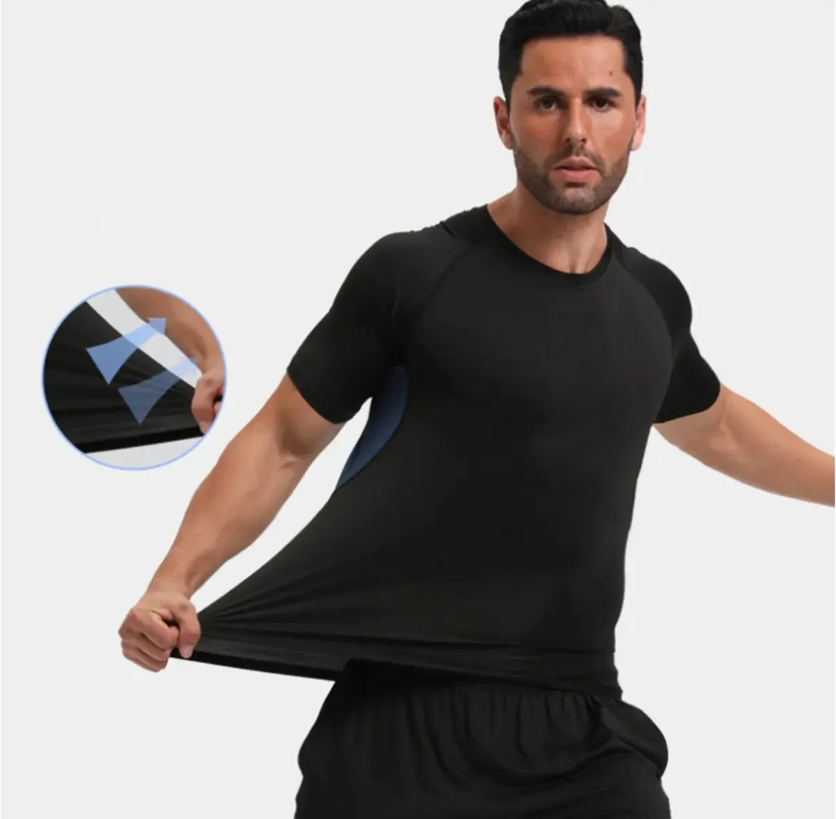 Fitness Men's Sports Short Sleeve Running Quick Dry T-Shirt