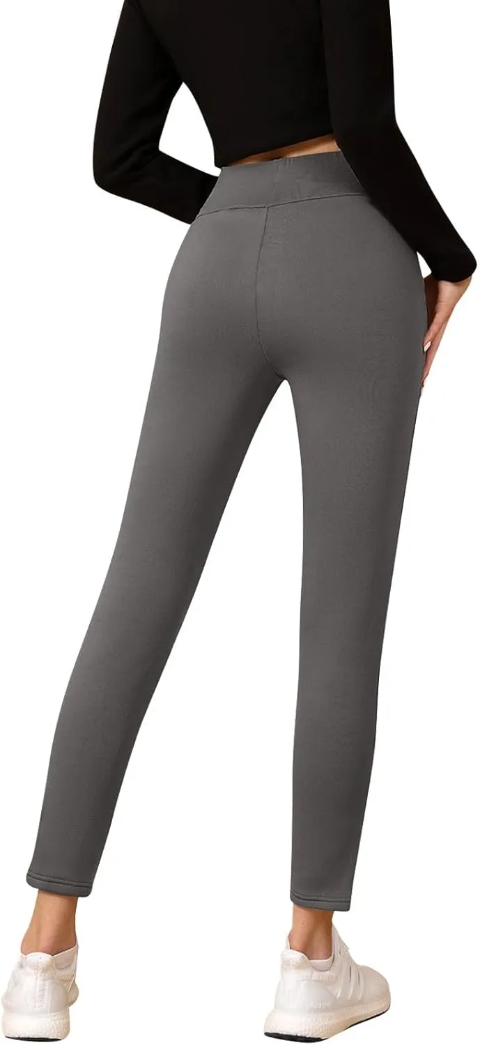 Fleece Lined Leggings Women Sweatpants Women Thermal Winter Pants for Women Fleece Joggers for Women Thermal Clothes