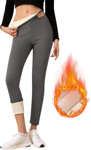 Fleece Lined Leggings Women Sweatpants Women Thermal Winter Pants for Women Fleece Joggers for Women Thermal Clothes