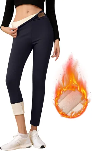 Fleece Lined Leggings Women Sweatpants Women Thermal Winter Pants for Women Fleece Joggers for Women Thermal Clothes
