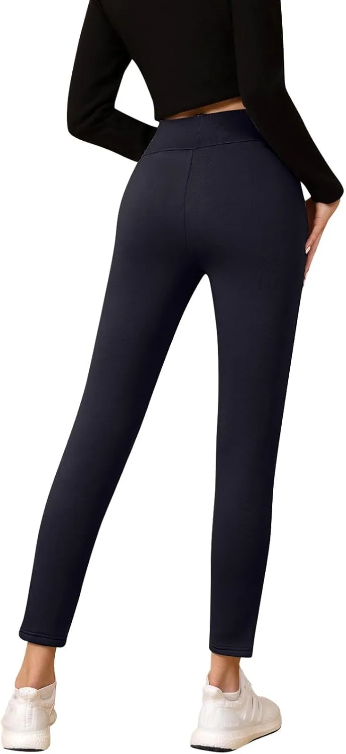 Fleece Lined Leggings Women Sweatpants Women Thermal Winter Pants for Women Fleece Joggers for Women Thermal Clothes