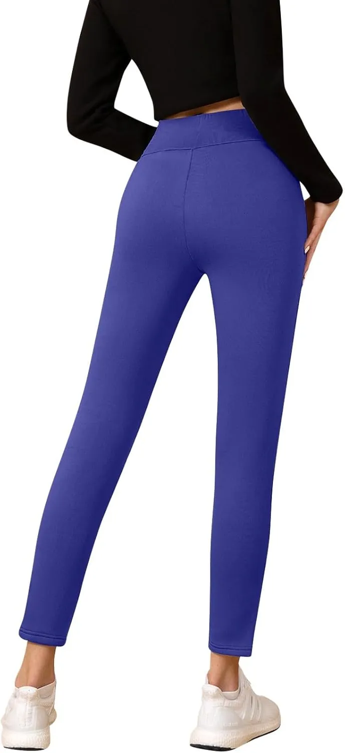 Fleece Lined Leggings Women Sweatpants Women Thermal Winter Pants for Women Fleece Joggers for Women Thermal Clothes
