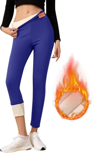 Fleece Lined Leggings Women Sweatpants Women Thermal Winter Pants for Women Fleece Joggers for Women Thermal Clothes