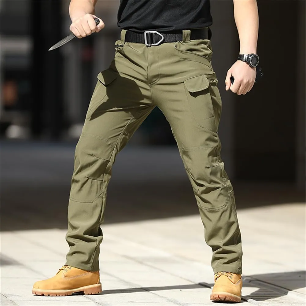 Flexcamo - Tactical Waterproof Pants, Men's Camo Cargo Pants Baggy Outdoor Waterproof Hiking Work Pants for Men
