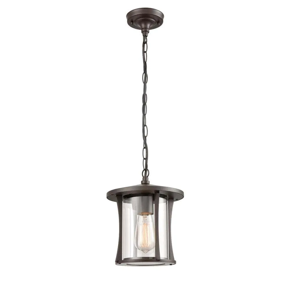 Franklite EXT6626 Alfresco Outside 1 Light Pendant Brown