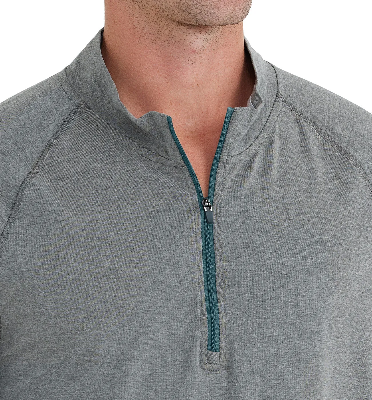 Free Fly M Bamboo Flex 1/4 Zip HEATHER GRAPHITE
