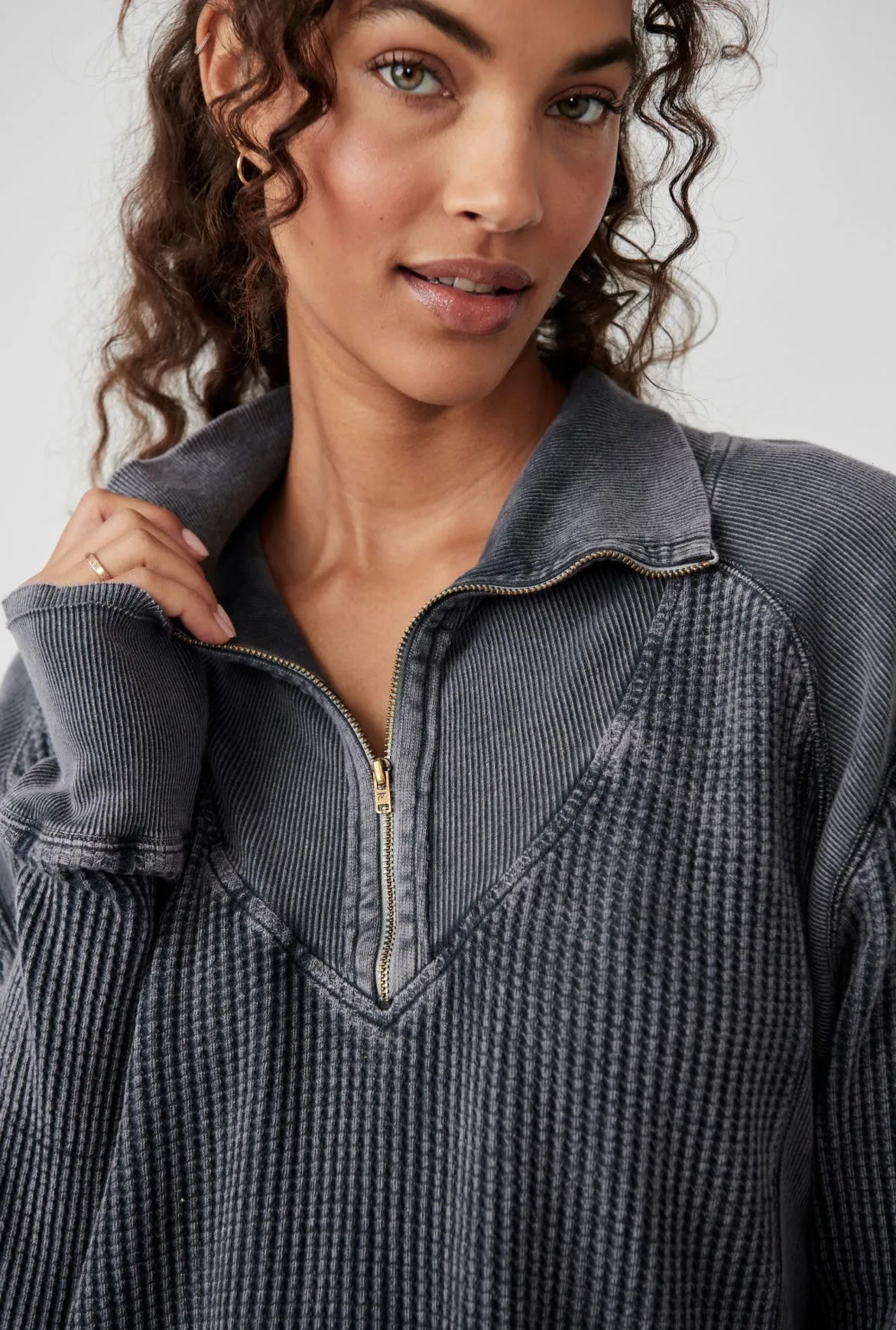 Free People Ashton Zip Thermal