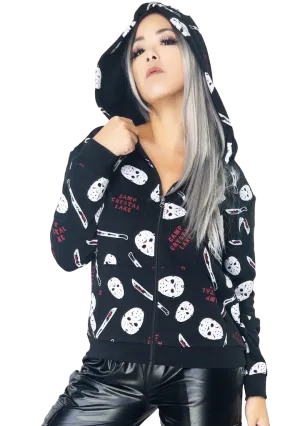 Friday the 13th Camp Crystal Lake Zip Up Hoodie