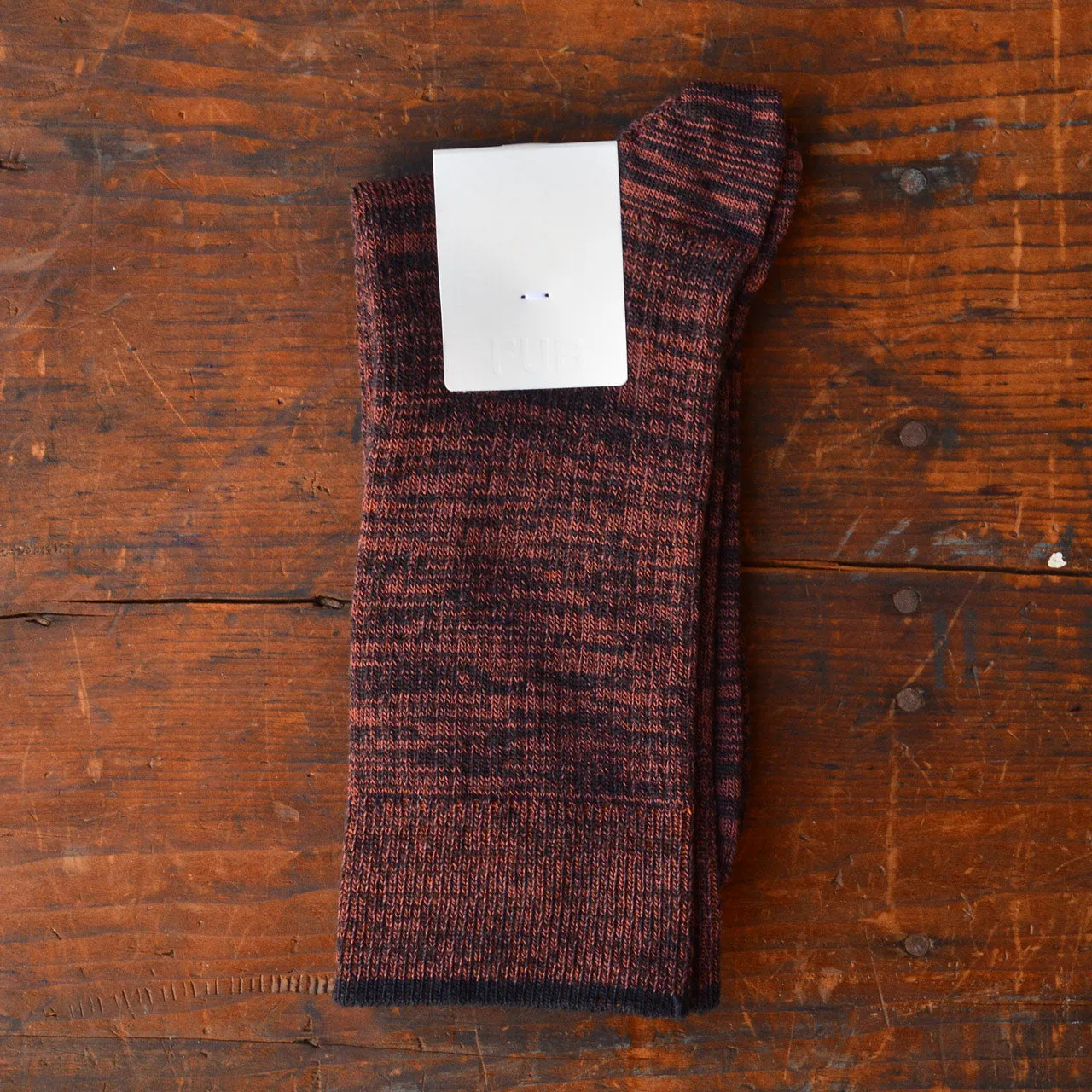FUB Merino Wool Socks - Fine Melange Knit (Adults)