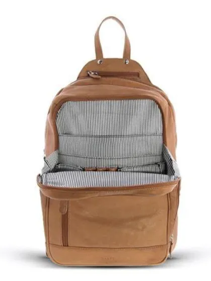 GABEE EMMA LEATHER BACKPACK PURPLE