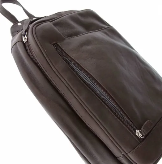 GABEE EMMA LEATHER BACKPACK PURPLE