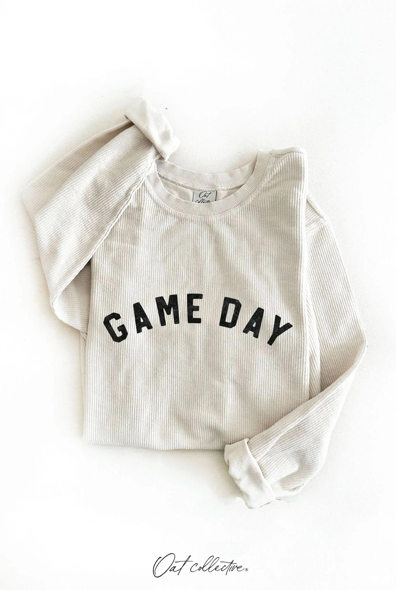 GAME DAY Thermal Vintage Pullover - Dusty Vanilla