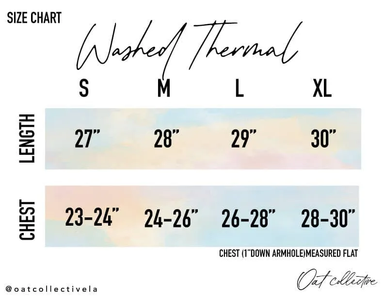 GAME DAY Thermal Vintage Pullover - Dusty Vanilla