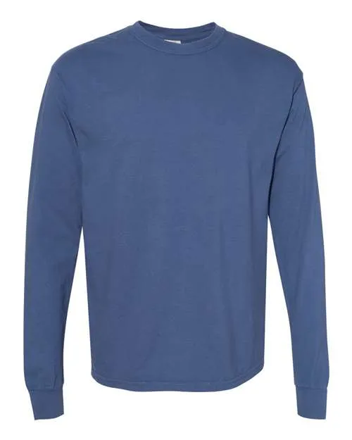 Garment-Dyed Heavyweight Long Sleeve T-Shirt - China Blue