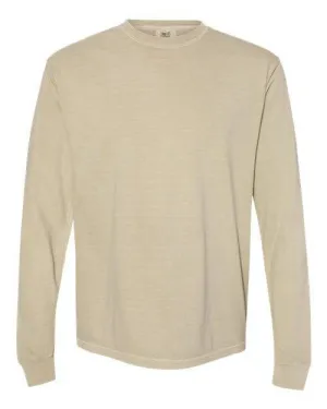 Garment-Dyed Heavyweight Long Sleeve T-Shirt - Khaki