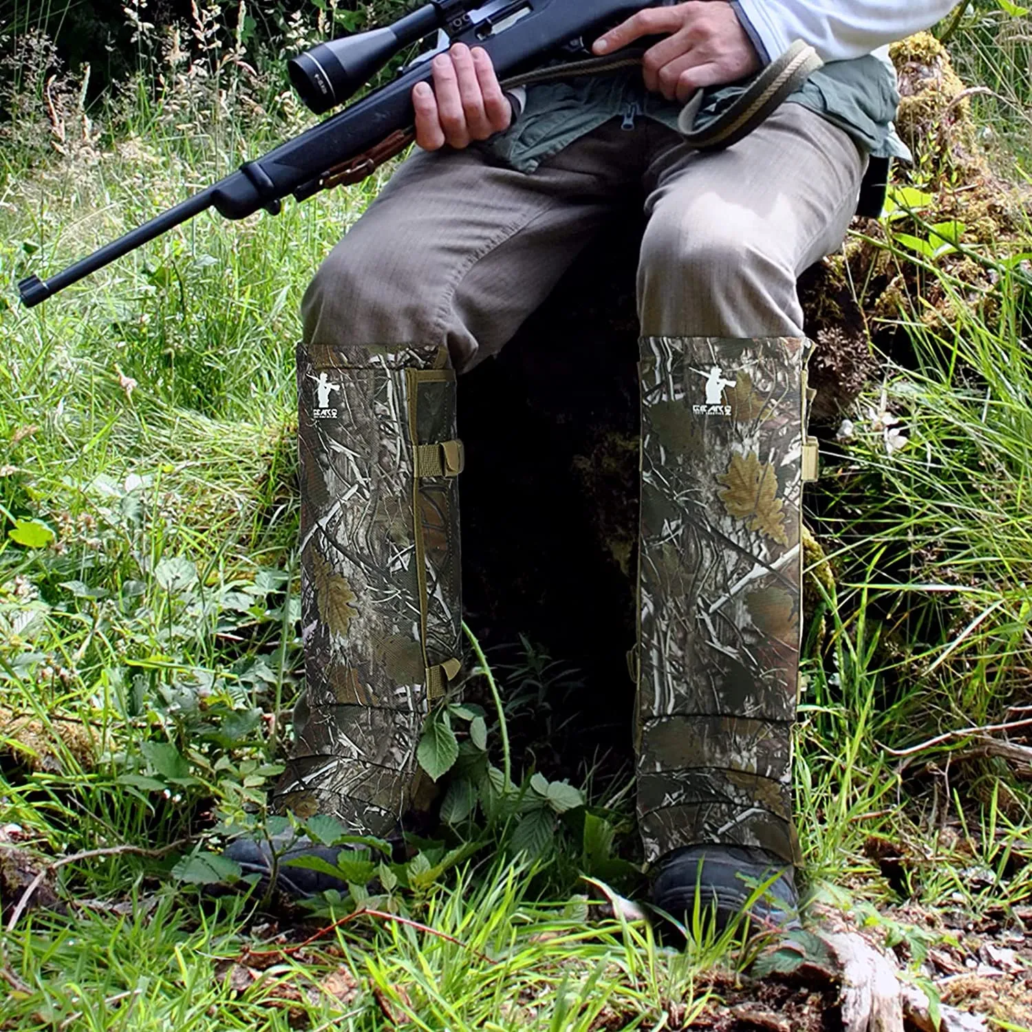 GearOZ Snake Gaiters Snake Chaps, Waterproof Snake Guards Snake Bite Protection for Lower Legs, Snake Proof Gaiters Fit for Men & Women, Adjustable Size for Hunting Hiking and Farm Working