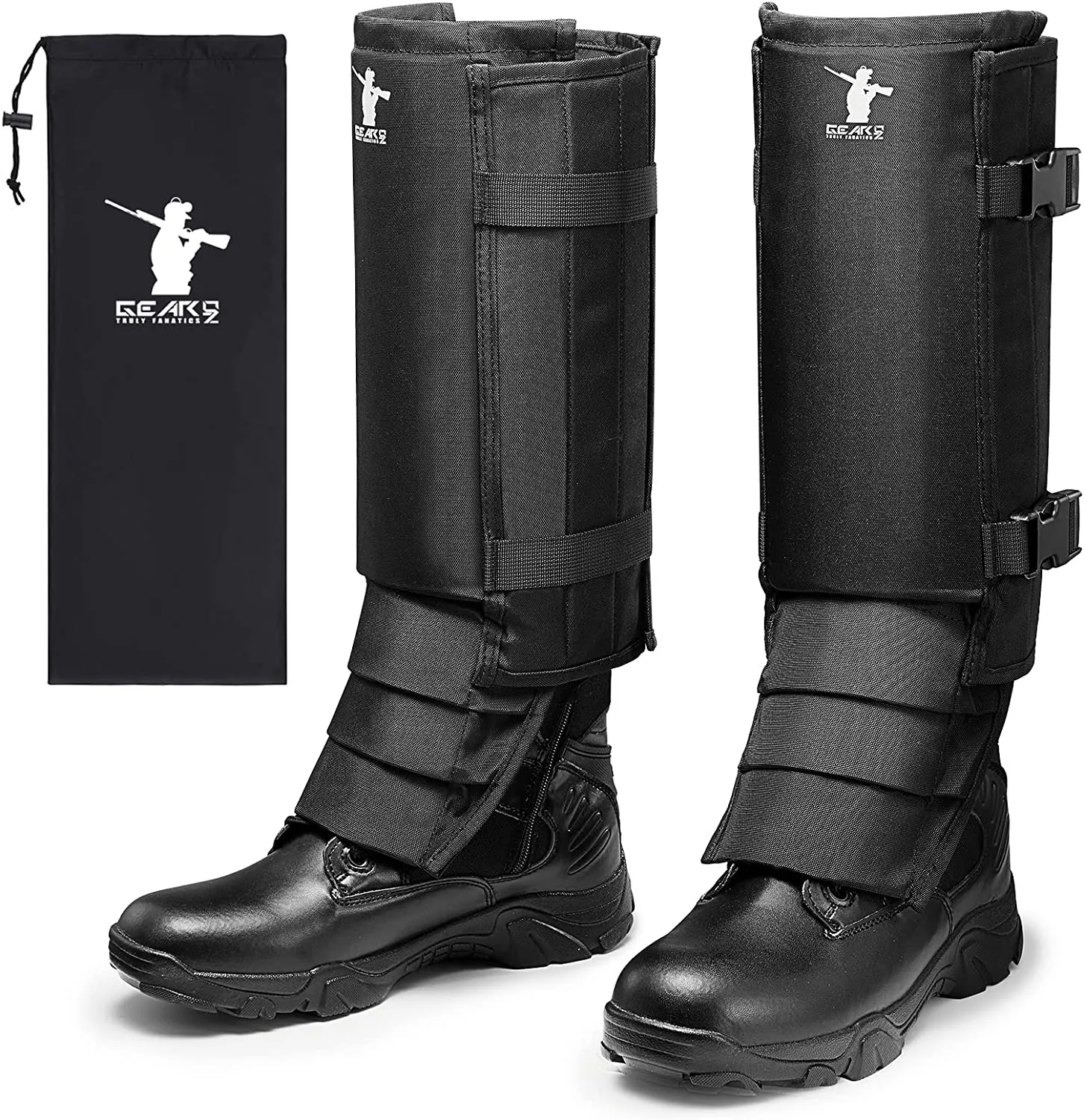 GearOZ Snake Gaiters Snake Chaps, Waterproof Snake Guards Snake Bite Protection for Lower Legs, Snake Proof Gaiters Fit for Men & Women, Adjustable Size for Hunting Hiking and Farm Working