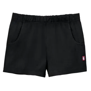 Girls Soft Cotton UPF 50  Jersey Pocket Shorts | Black