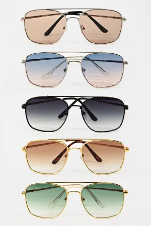 Glory Hour Square Aviator Sunglasses