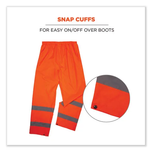 Glowear 8916 Class E Lightweight Hi-vis Rain Pants, Medium, Orange, Ships In 1-3 Business Days