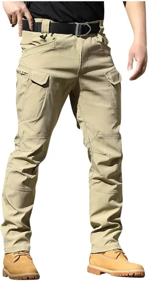 GOFULY Cargo Pants for Men Big and Tall Ripstop Stretch Baggy Pants Special Occasions Trousers Outdoor Pants with Pockets