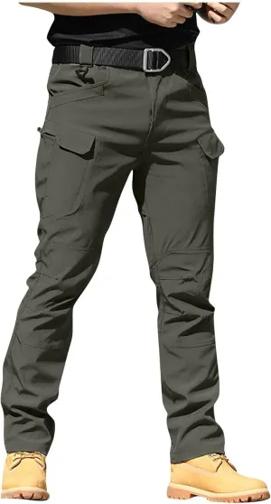 GOFULY Cargo Pants for Men Big and Tall Ripstop Stretch Baggy Pants Special Occasions Trousers Outdoor Pants with Pockets