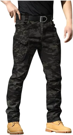 GOFULY Cargo Pants for Men Big and Tall Ripstop Stretch Baggy Pants Special Occasions Trousers Outdoor Pants with Pockets