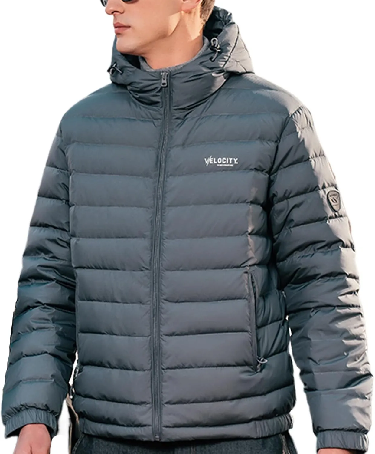 Goose Down Jacket, Warm and Soft Goose Down Jackets Men,Waterproof Windproof Unisex Down Jacket
