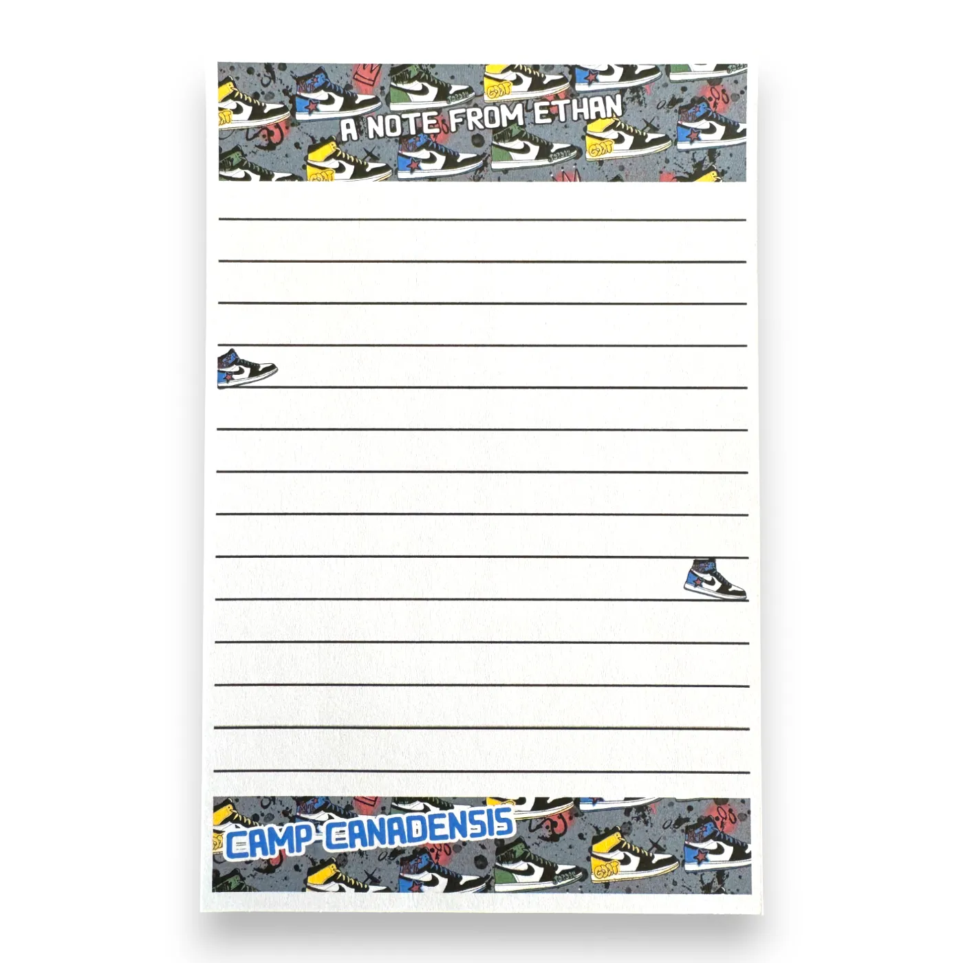 Graffiti Sneakers Lined Notecards