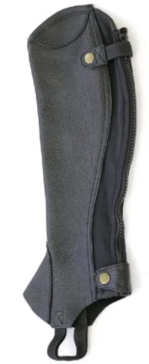 Grained Leather Gaiters