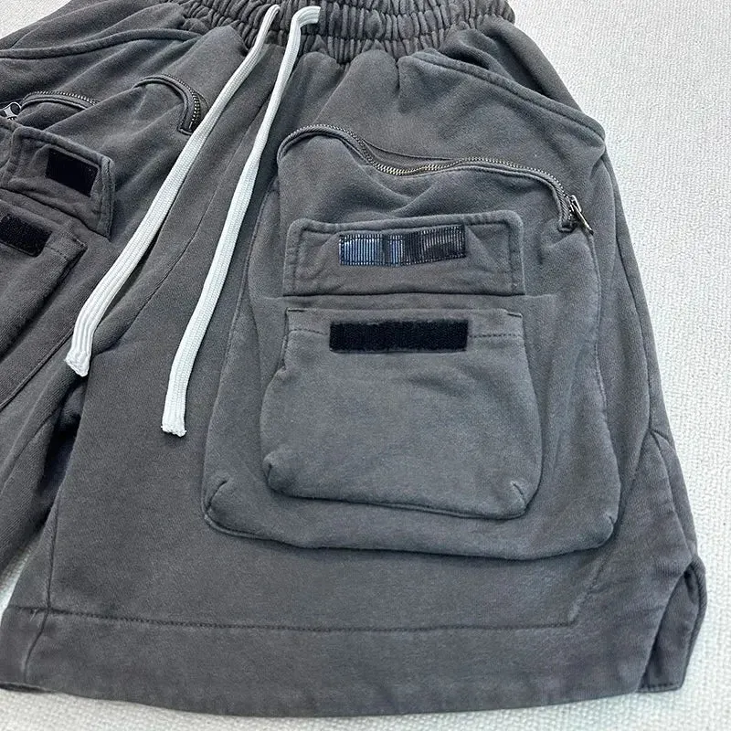Gray Multi-pockets Tactical Short