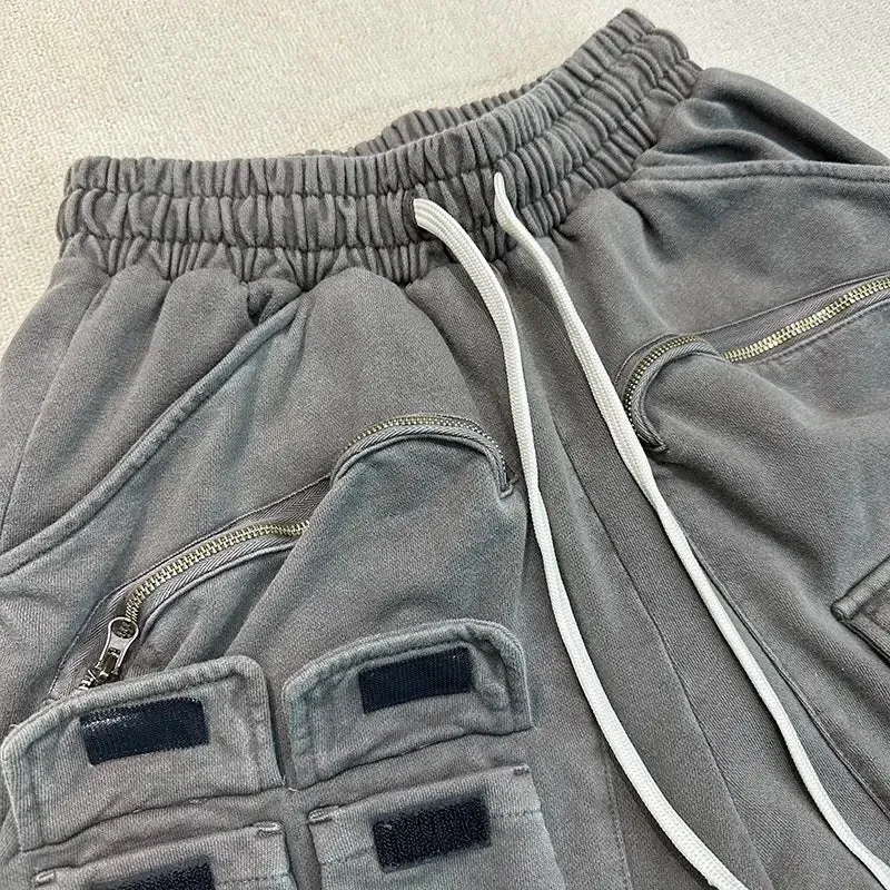 Gray Multi-pockets Tactical Short
