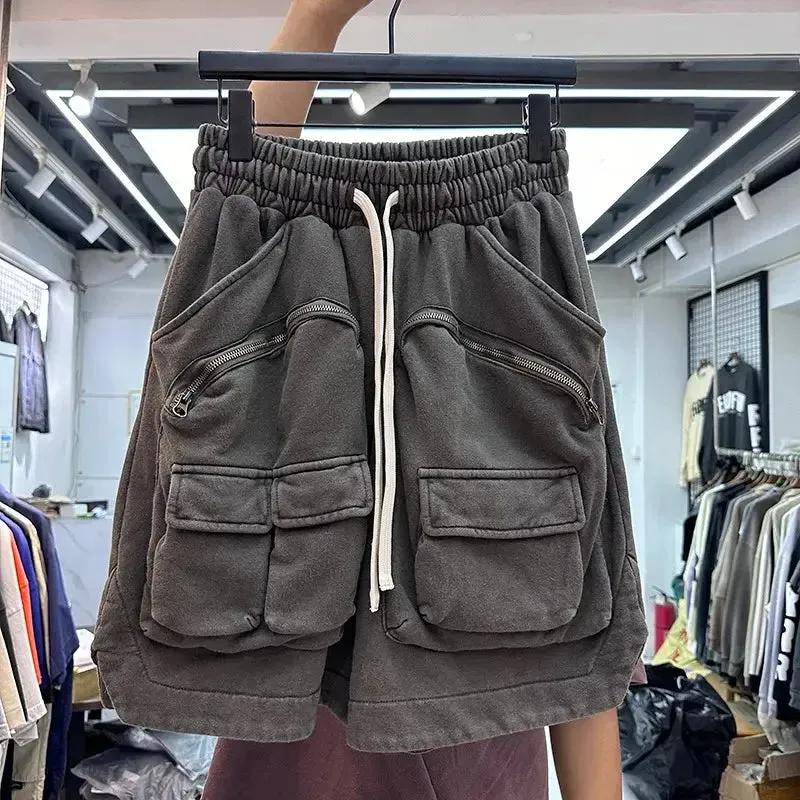 Gray Multi-pockets Tactical Short