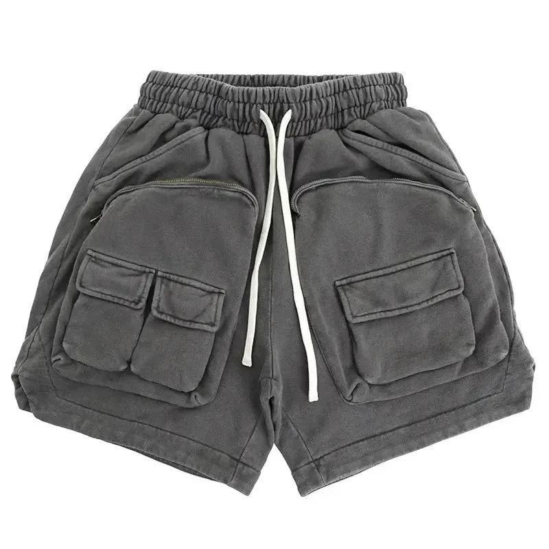 Gray Multi-pockets Tactical Short