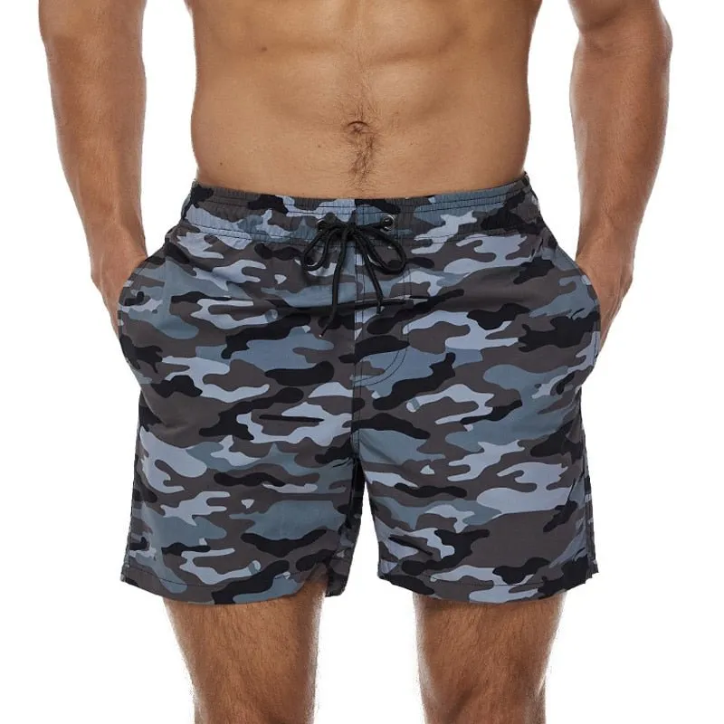 Grey Camo Board Shorts