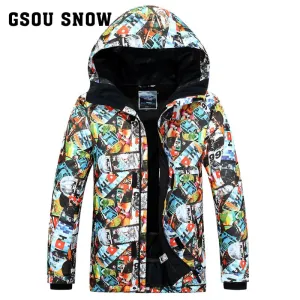 GSOU SNOW Multi Color Ski Jacket