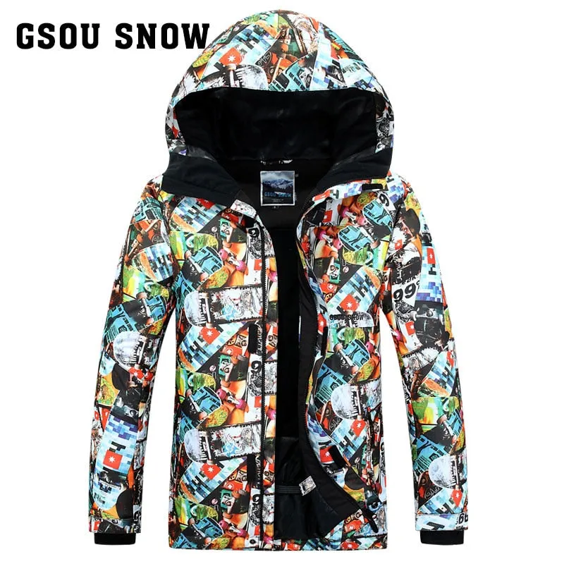 GSOU SNOW Multi Color Ski Jacket