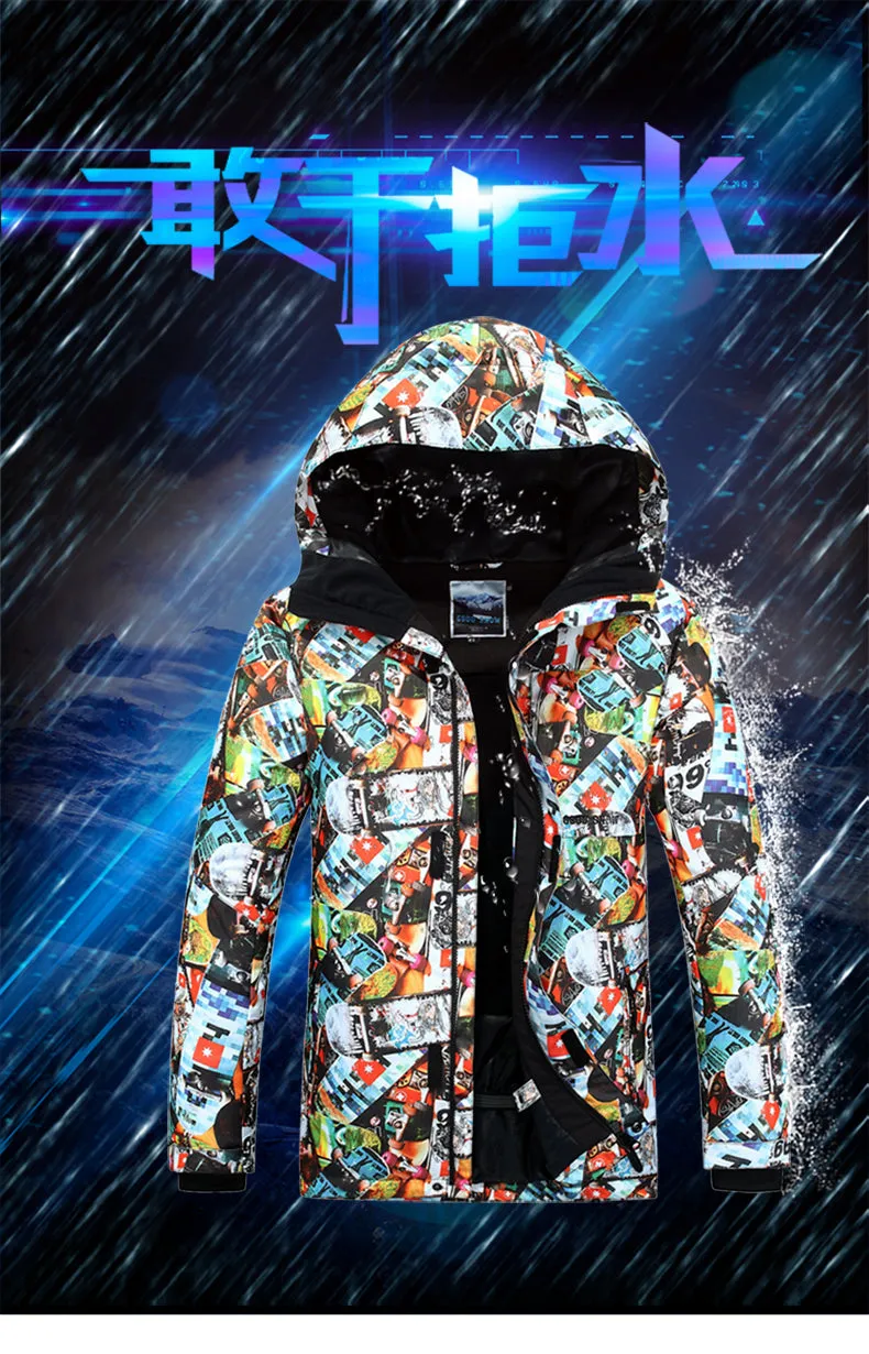 GSOU SNOW Multi Color Ski Jacket