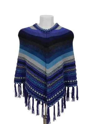 Handcrafted "Colorful" Alpaca Wool Ponchos One Size Fits All | Authentic Peruvian Treasure