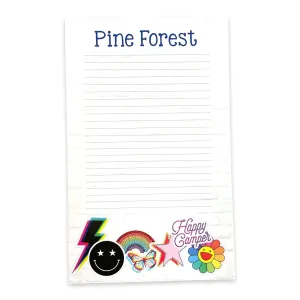 Happy Camper Grunge Notepad