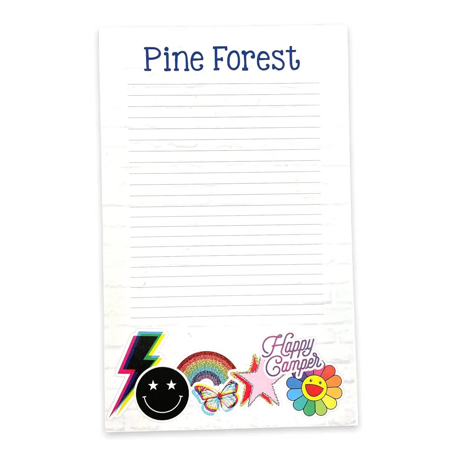 Happy Camper Grunge Notepad