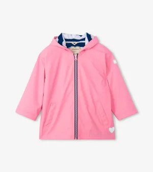 Hatley Classic Pink Zip Up Splash Jacket : Size 2 to 12 Years