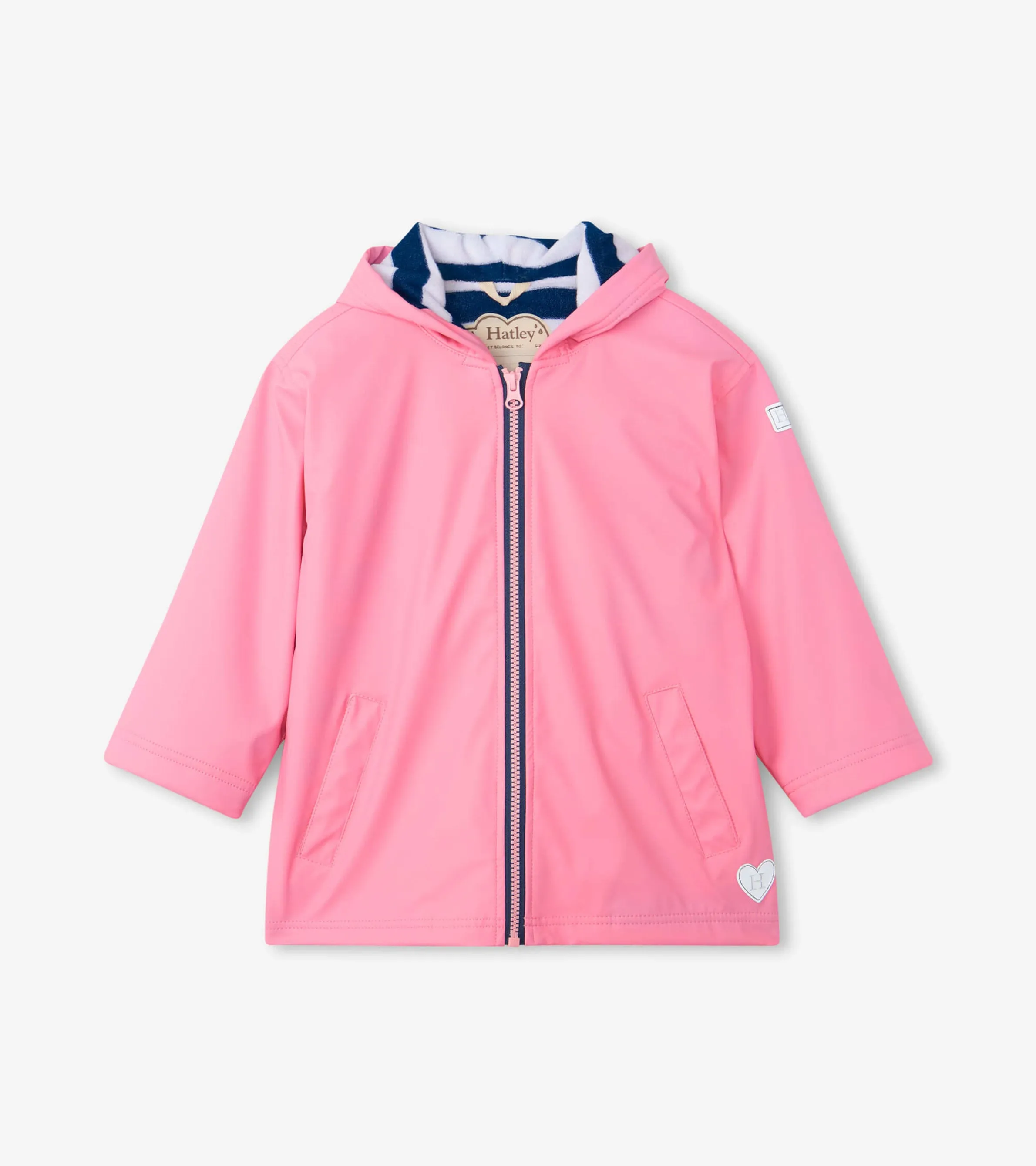 Hatley Classic Pink Zip Up Splash Jacket : Size 2 to 12 Years