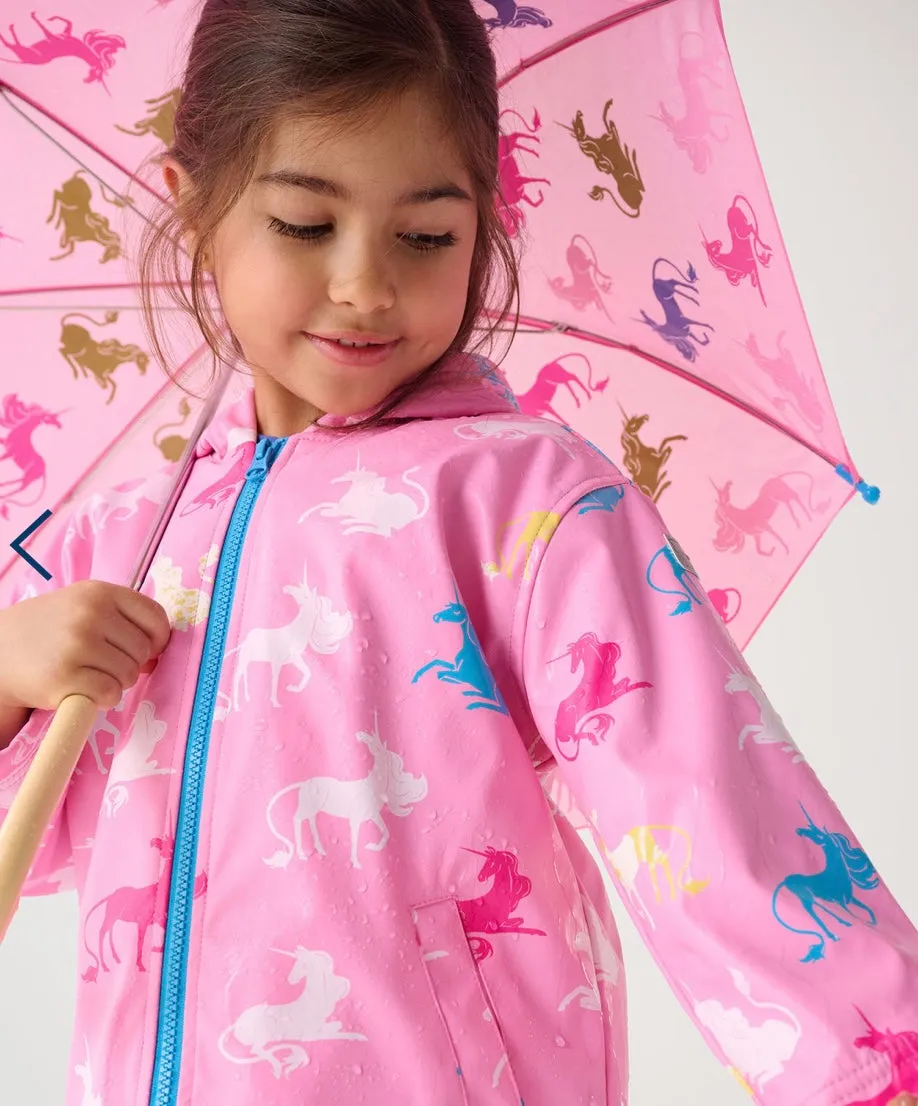 Hatley Mystical Unicorns Zip Up Splash Jacket: Size 2 to 12 Years